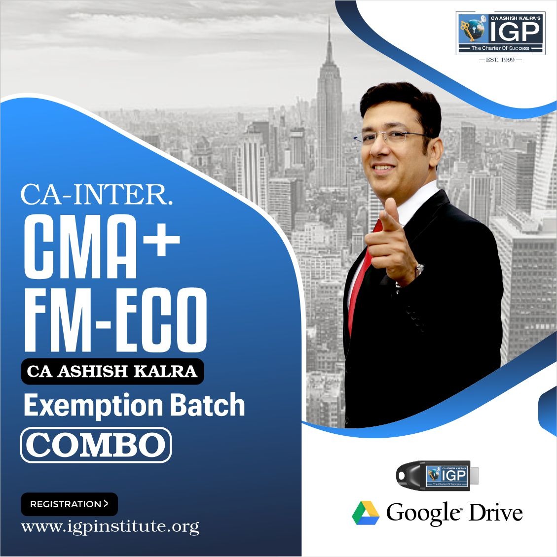 CA inter CMA & FM Eco Exemption batch Combo